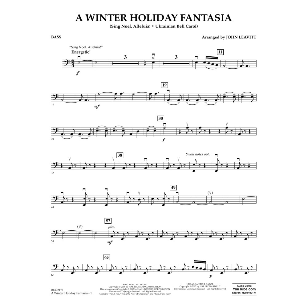 A Winter Holiday Fantasia - Bass